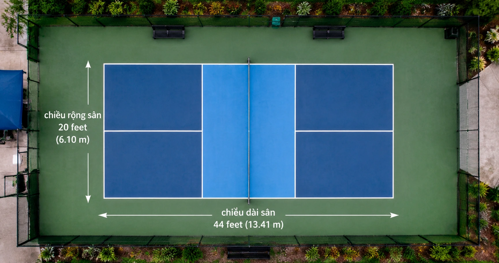 Chi Tiết Về kích thước sân pickleball và các yếu tố liên quan - image 1 Chi Tiết Về kích thước sân pickleball và các yếu tố liên quan - image 1