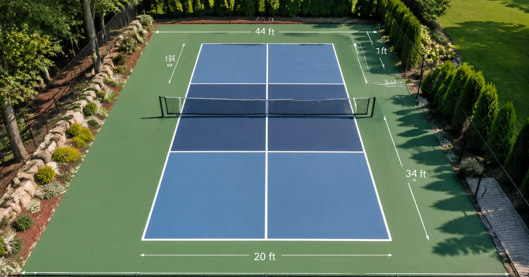 Diện tích sân pickleball và các yếu tố thiết yếu trong thi công sân pickleball - image 1 Diện tích sân pickleball và các yếu tố thiết yếu trong thi công sân pickleball - image 1
