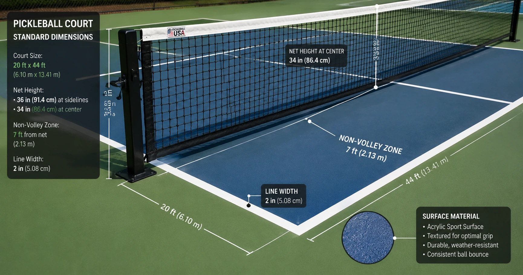 Diện tích sân pickleball và các yếu tố thiết yếu trong thi công sân pickleball - image 2 Diện tích sân pickleball và các yếu tố thiết yếu trong thi công sân pickleball - image 2