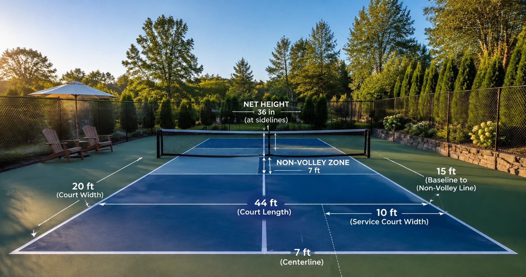 Kích thước sân pickleball chuẩn: Những thông số cần biết - image 2