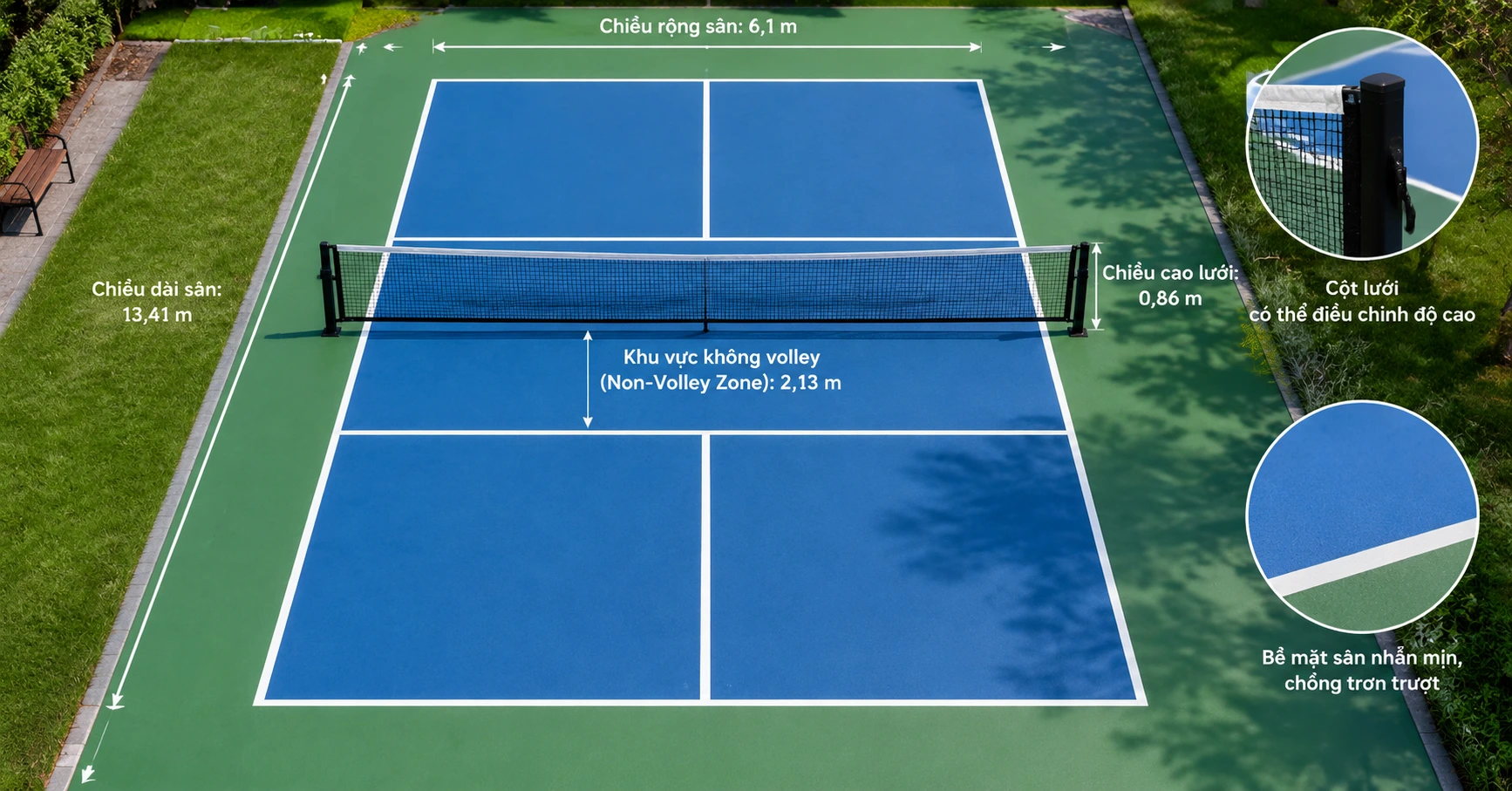 Tổng Quan Về sân pickleball Và Những Điều Cần Biết - image 2 Tổng Quan Về sân pickleball Và Những Điều Cần Biết - image 2