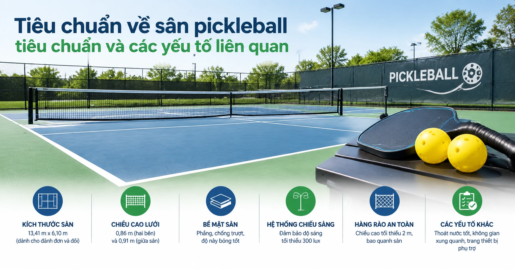 Tiêu chuẩn về sân pickleball tiêu chuẩn và các yếu tố liên quan - image 2 Tiêu chuẩn về sân pickleball tiêu chuẩn và các yếu tố liên quan - image 2