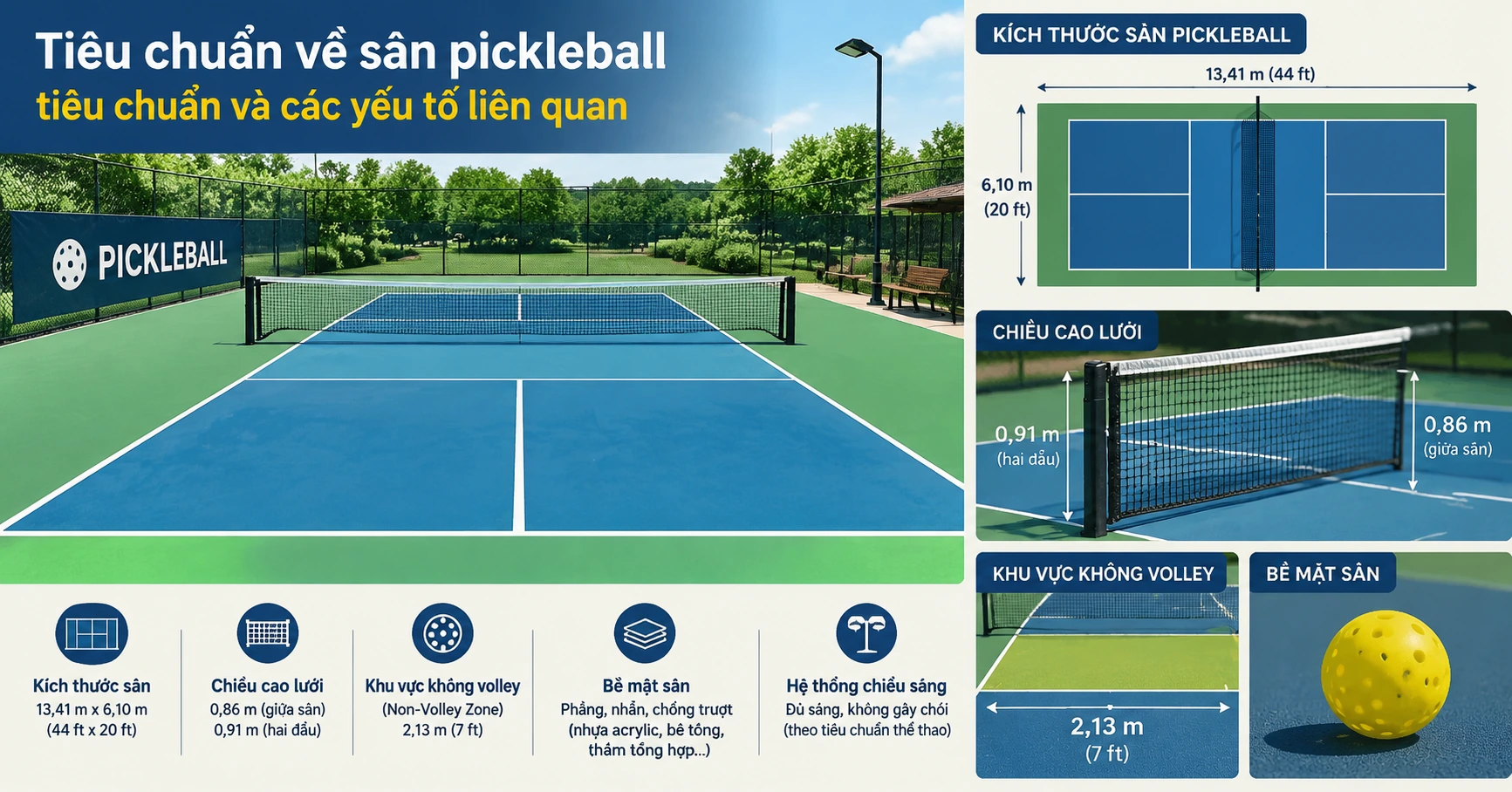 Tiêu chuẩn về sân pickleball tiêu chuẩn và các yếu tố liên quan - image 3 Tiêu chuẩn về sân pickleball tiêu chuẩn và các yếu tố liên quan - image 3