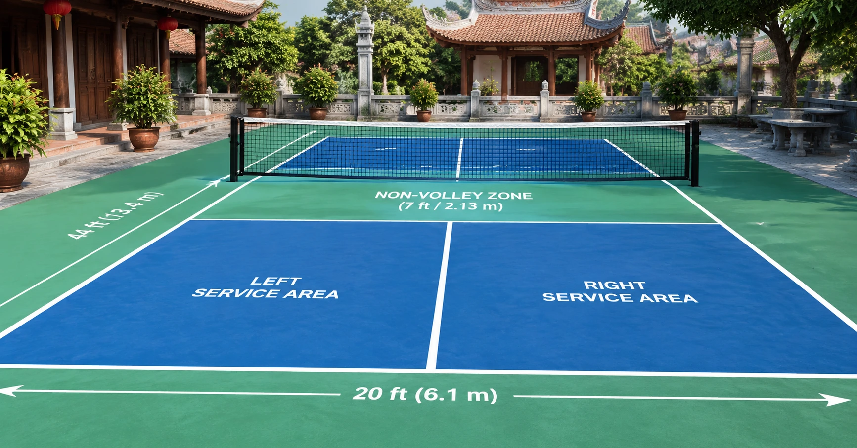 Kích thước sân pickleball chuẩn và tiêu chuẩn hiện nay - image 2 Kích thước sân pickleball chuẩn và tiêu chuẩn hiện nay - image 2